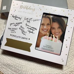 Things Remembered Birthdays Photo Frame Signable NIB